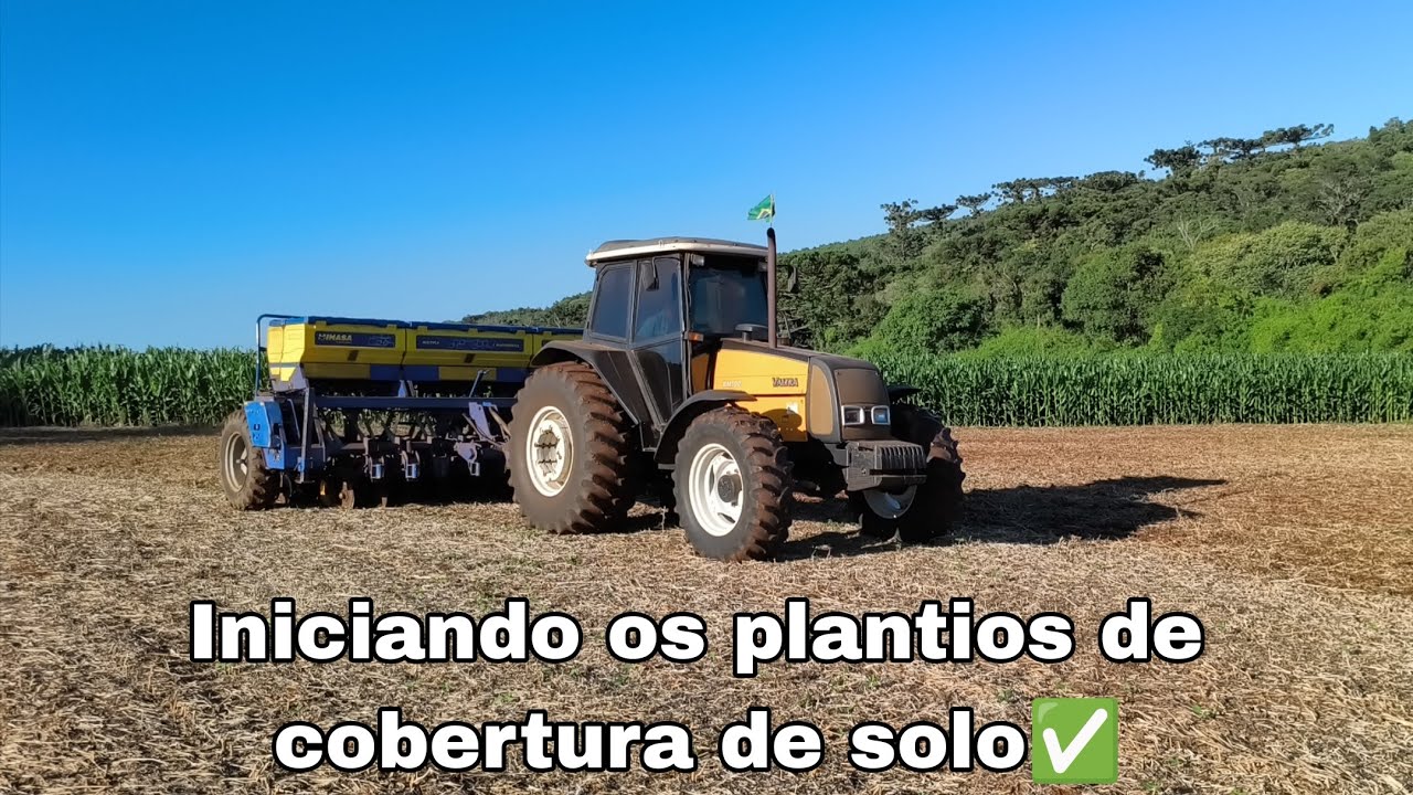 Começando o plantio com a semeadeira diferente!
