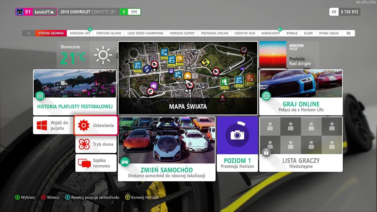 Gram w Forza Horizon 4 na padzie