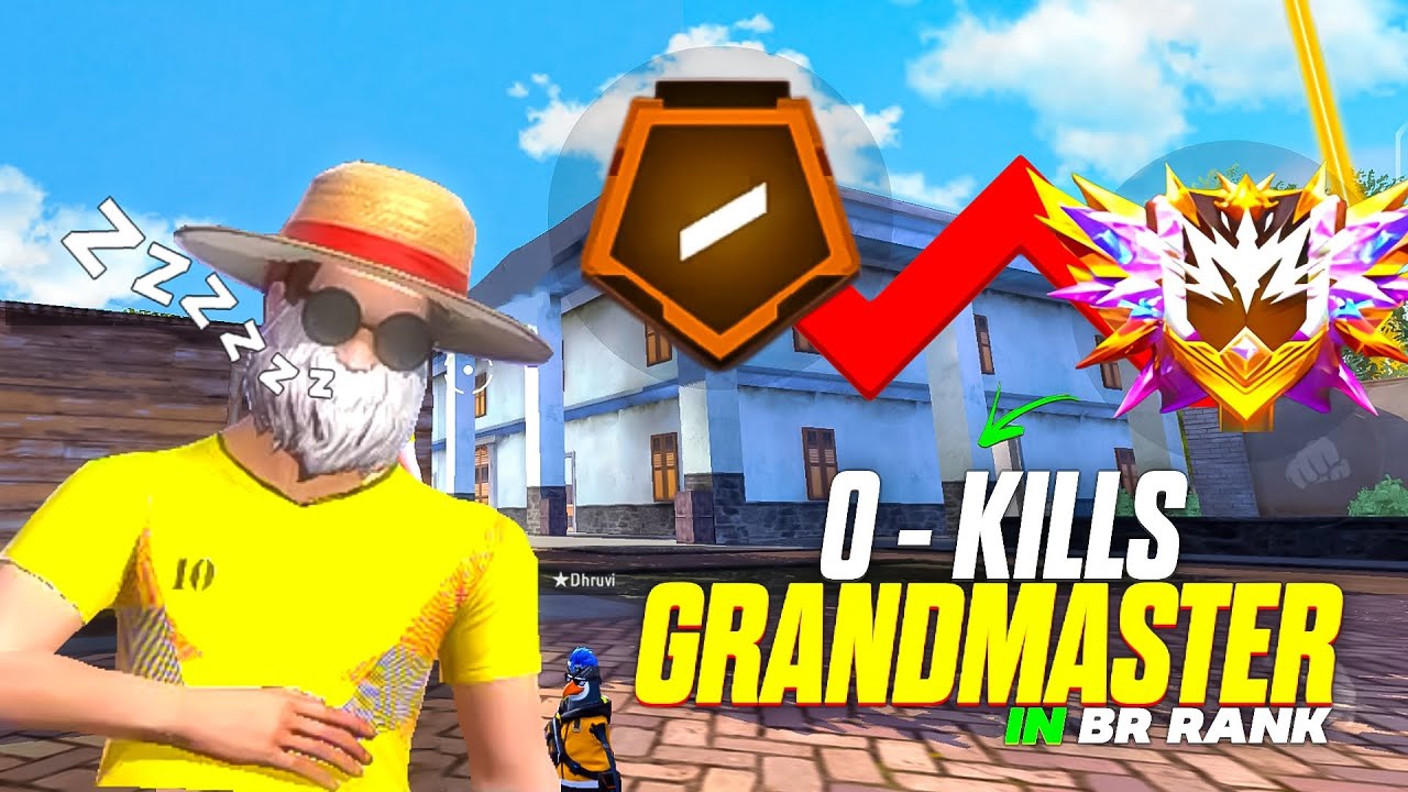 Pushing Grandmaster with Zero Kill in solo br rank - MONU KING