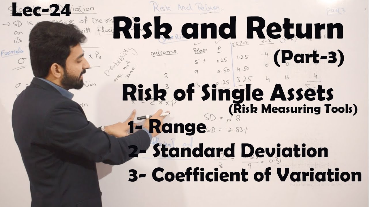 #24 Tools of Measuring Risk || Risk and Return Part-3 || BBA,MBA