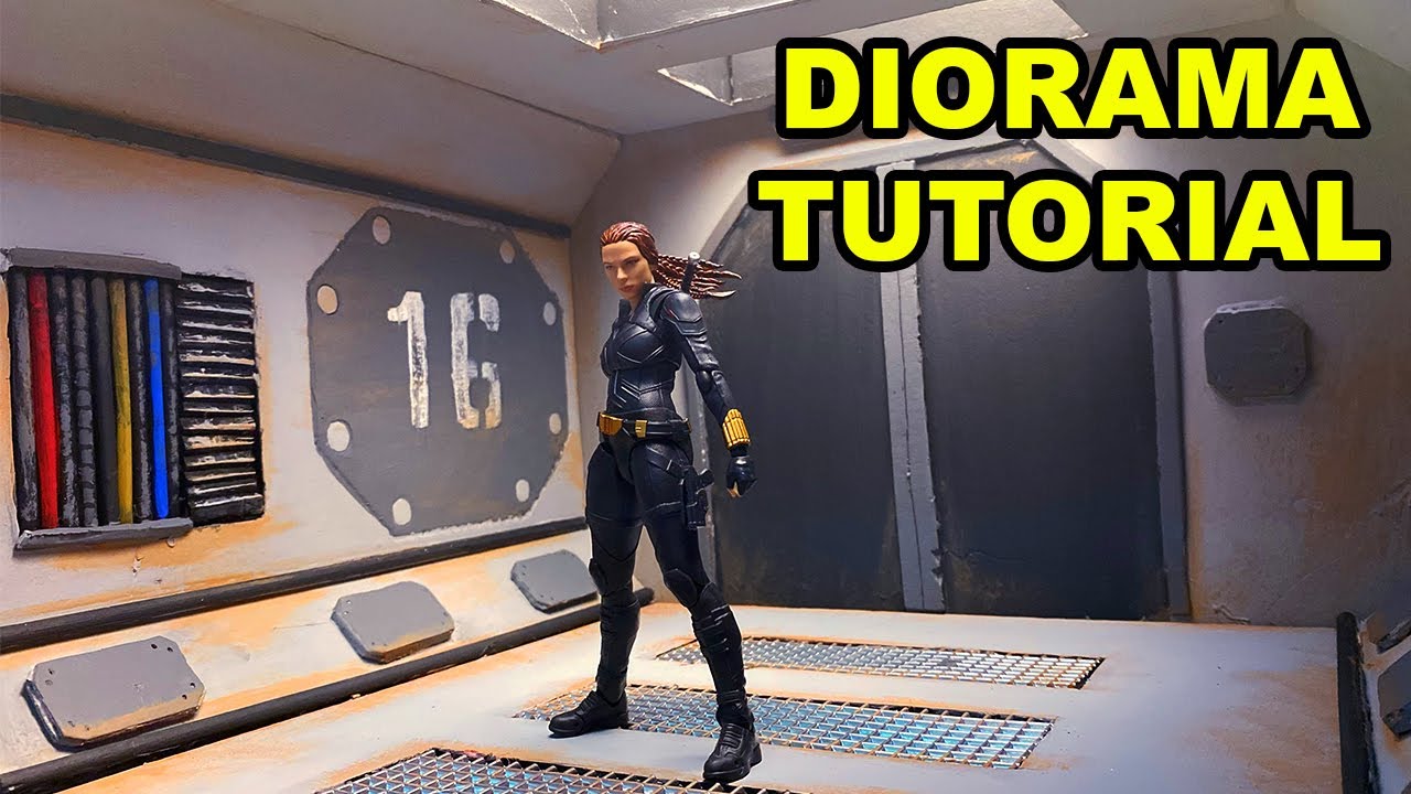SIMPLE SCI-FI HALLWAY Diorama Tutorial