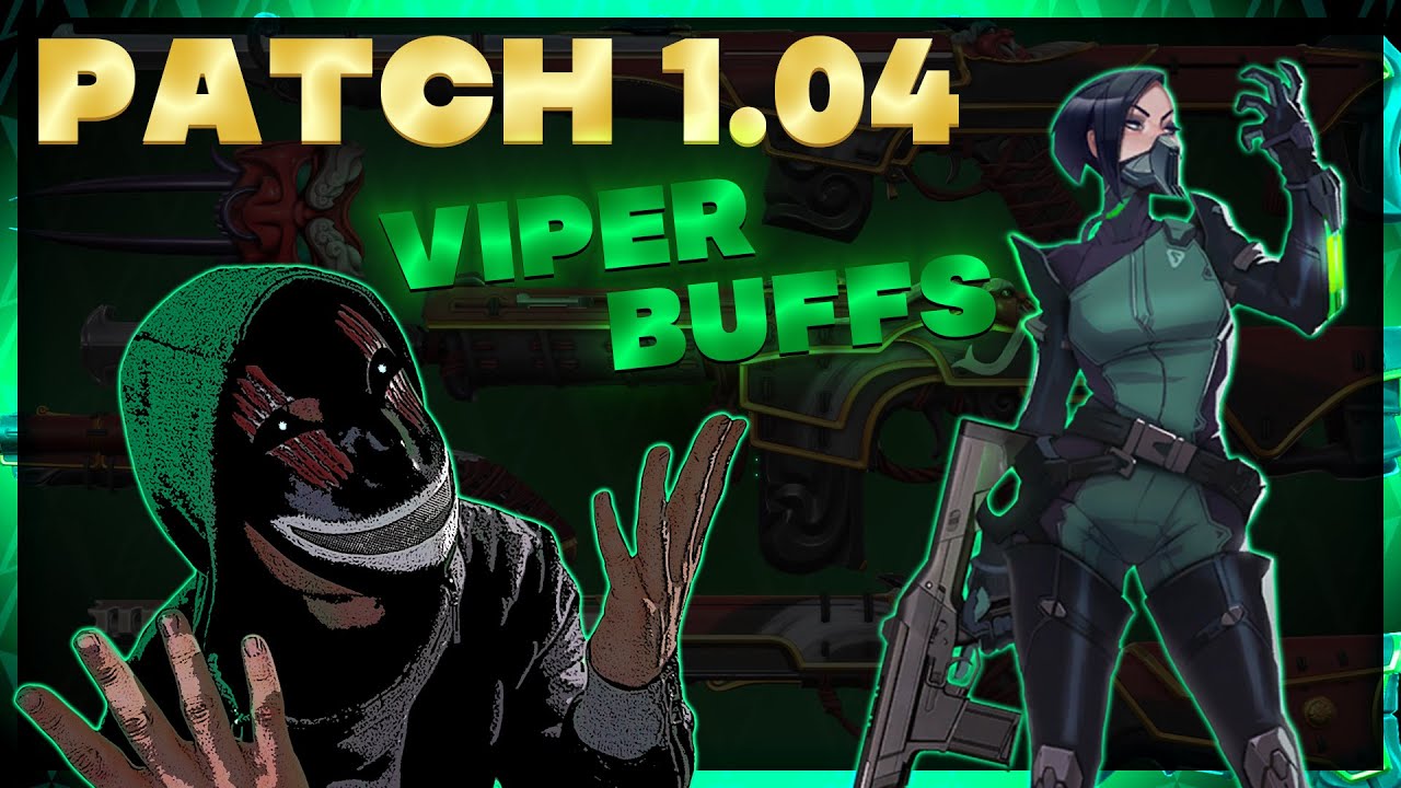My Reaction on NEW VALORANT ONI SKINS and VIPER BUFFS - Patch Notes 1.04 (Classic Pistol Changes)