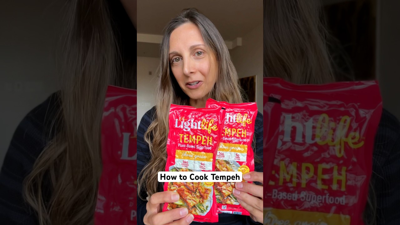 THE HEALTHIEST PROTEIN might just be tempeh! 18g protein, low calorie, high fiber, iron, &hearts;️ healthy