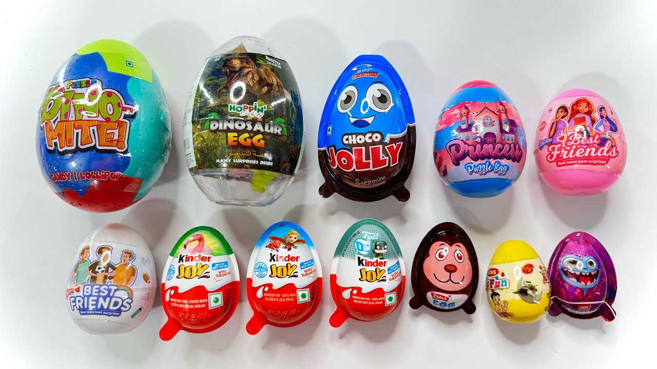 12 Different Surprise Eggs Satisfying ASMR Unboxing | Small And Big Surprise Eggs Candy 