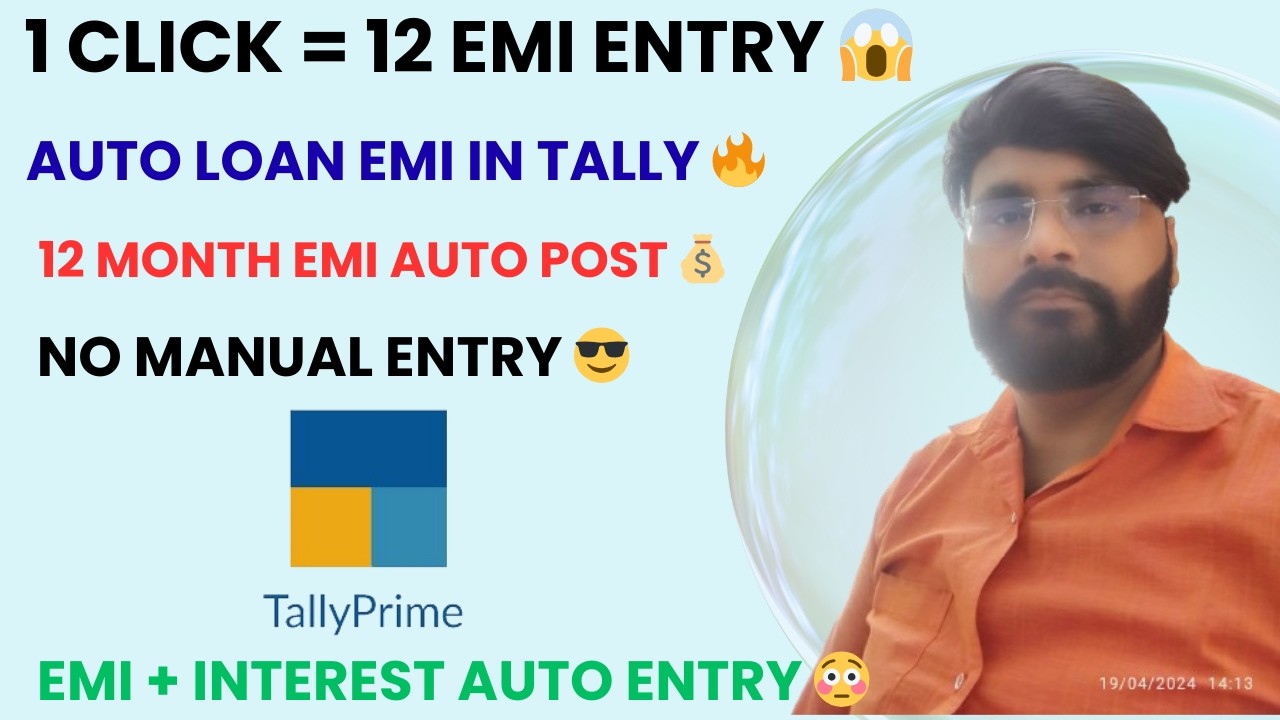 Auto Post 12 Months Loan Installment & Interest Entry in One Click