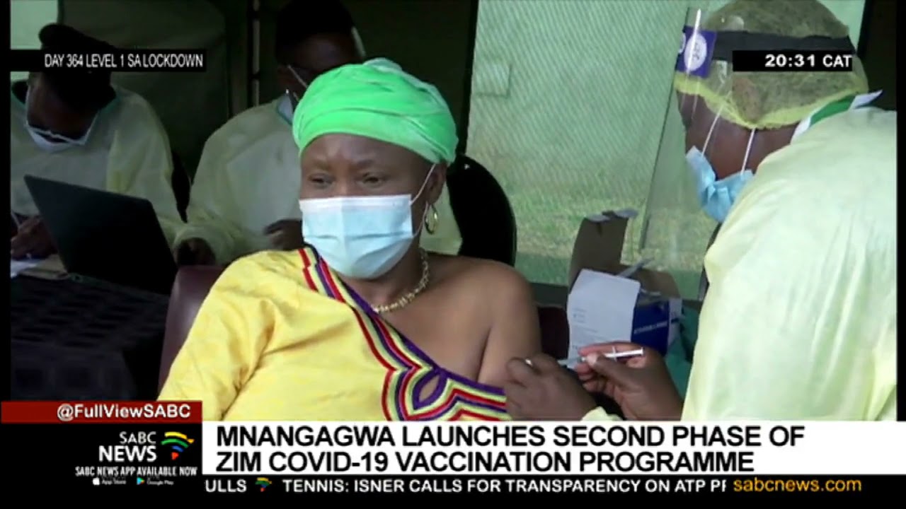 President Mnangagwa launches second phase of Zimbabwe's COVID-19 vaccination programme