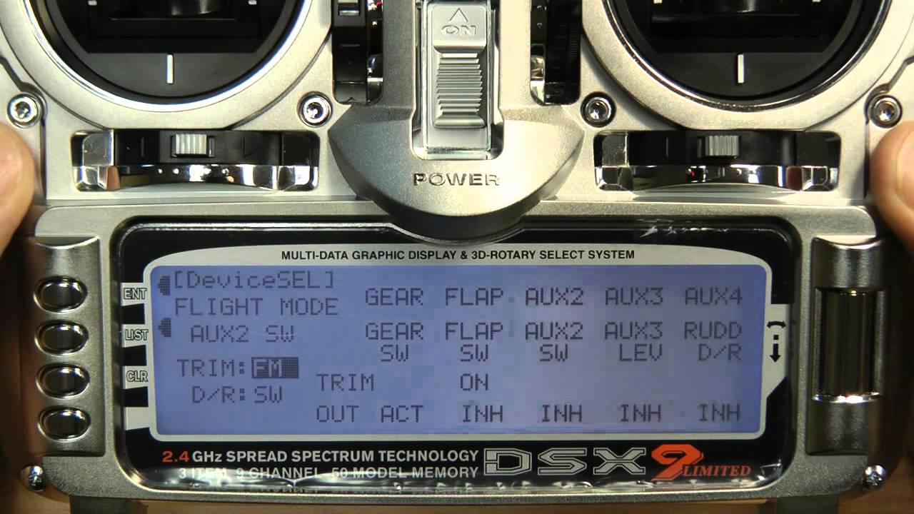 Setting up an IMAC plane with the JR DSX9