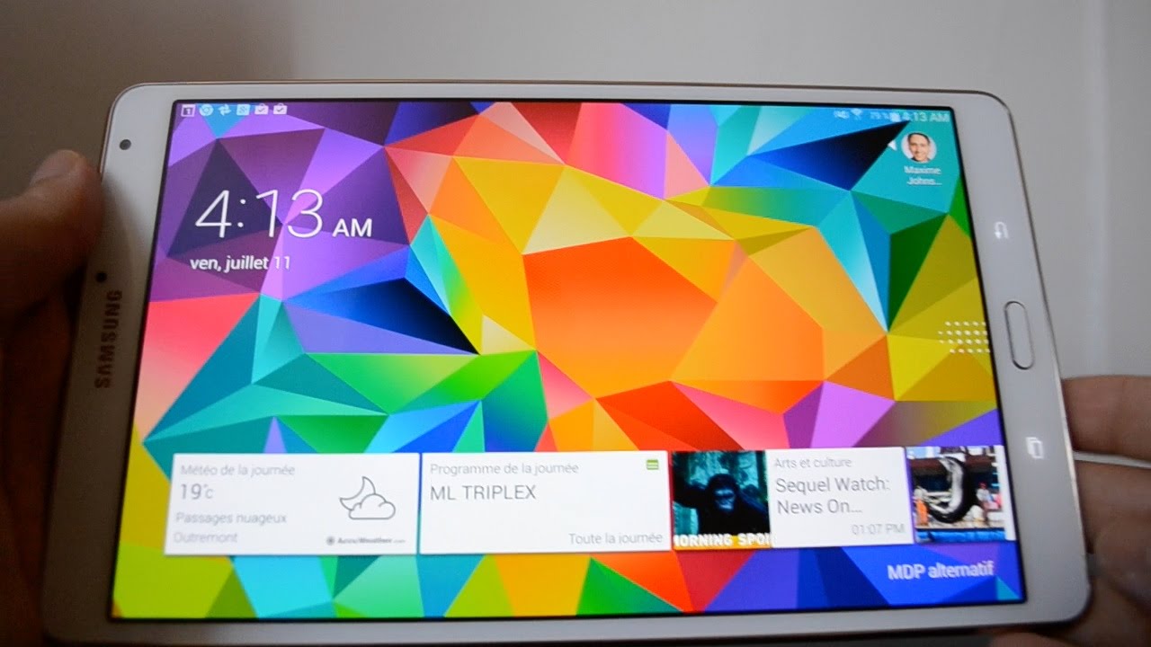 Test de la Samsung Galaxy Tab S (en français)