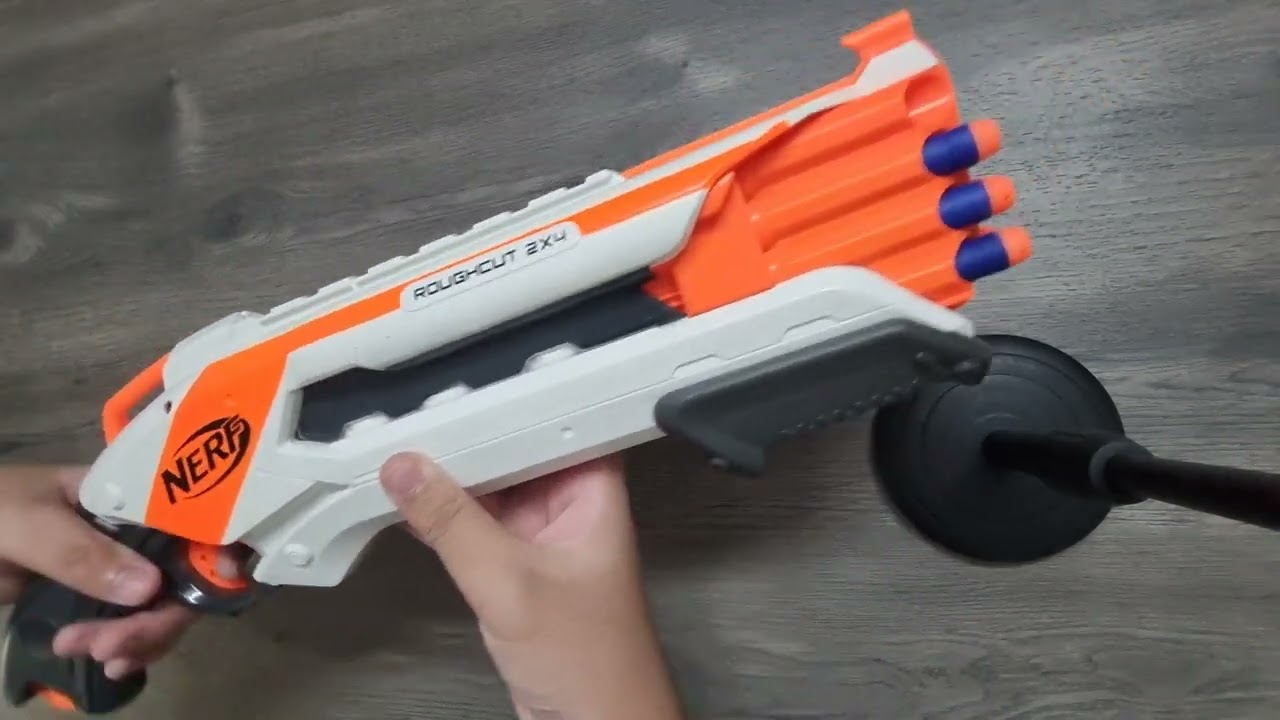 [REVIEW] Nerf N-Strike Elite XD Roughcut 2X4 Review, Firing and Testing | Compact Shotgun!!!