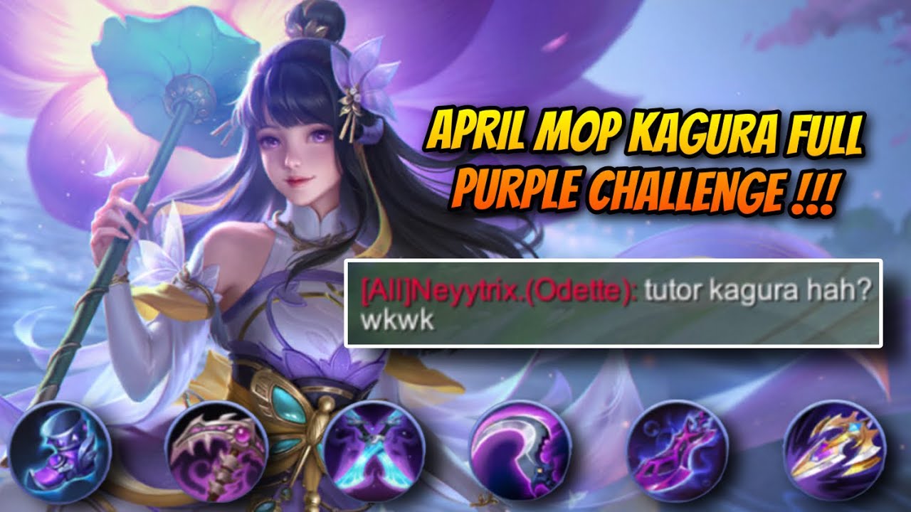 KAGURA FULL UNGU APRIL FOOL EDITION !!! MAU DI AJARIN KAGURA SAMA MUSUHNYA WKWKW