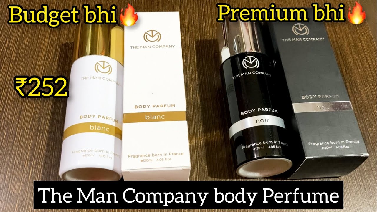 The Man Company Body Perfume Blanc and Noir🔥 Budget French perfume for men under 300 🔥