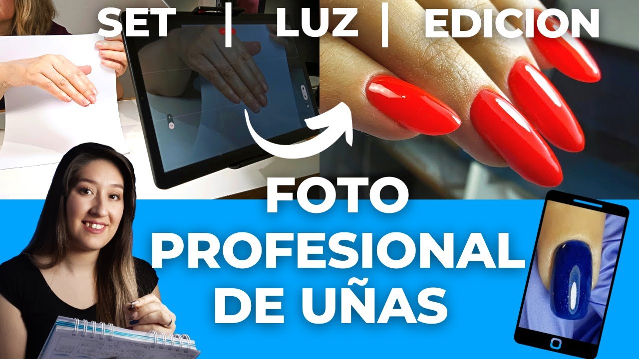 ✅Como TOMAR y EDITAR fotos videos de UÑAS💅manicura con telefono movil tablet