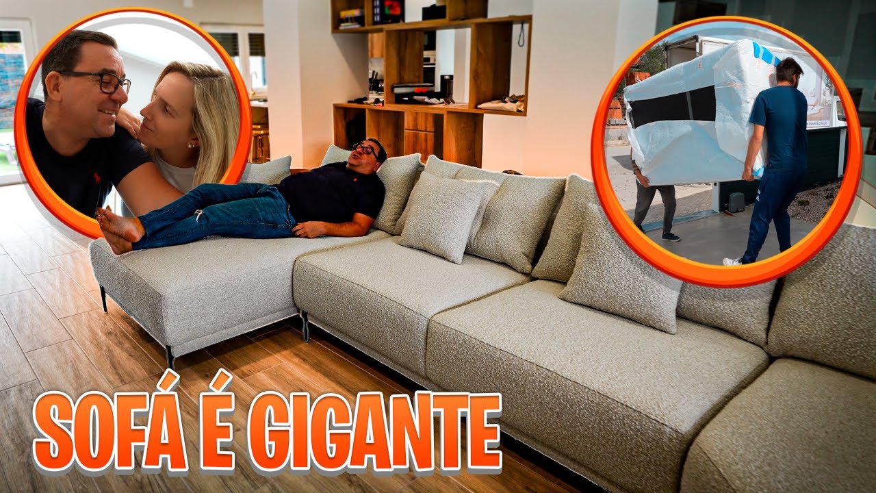 O SOFÁ CHEGOU E É GIGANTE!!!!!!!!