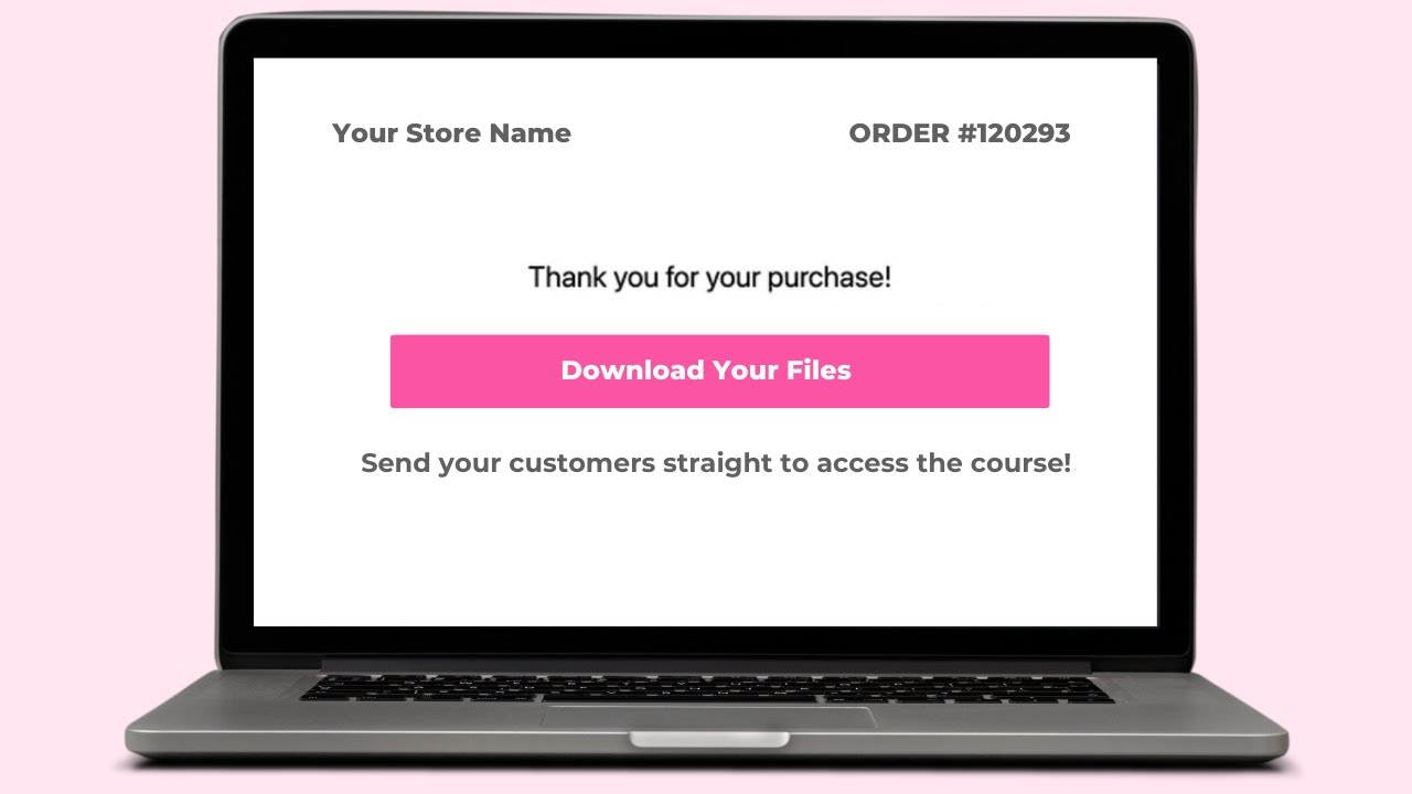 How to deliver a digital download or course link automatically in Shopify.