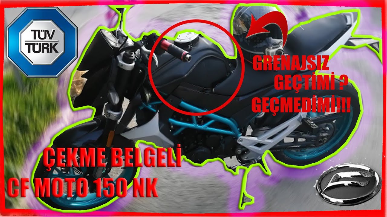 CF MOTO 150 NK TÜVTÜRK MUAYENE HAZIRLIĞI VE ÇEKME BELGEDEN TRAFİĞE GEÇTİMİ? GEÇMEDİMİ!!!