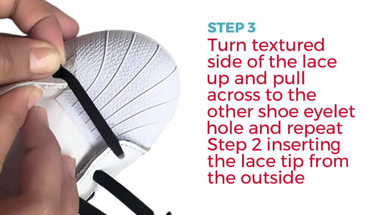 Kicks Silicone No Tie Shoelaces - Installation Guide