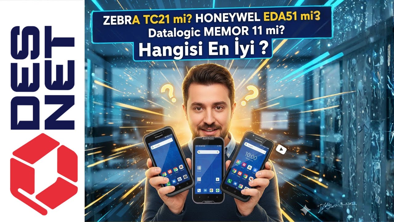 Full Ekran Android El Terminalinde en iyisi hangisi? Datalogic MEMOR 11, Zebra TC21, Honeywell EDA51