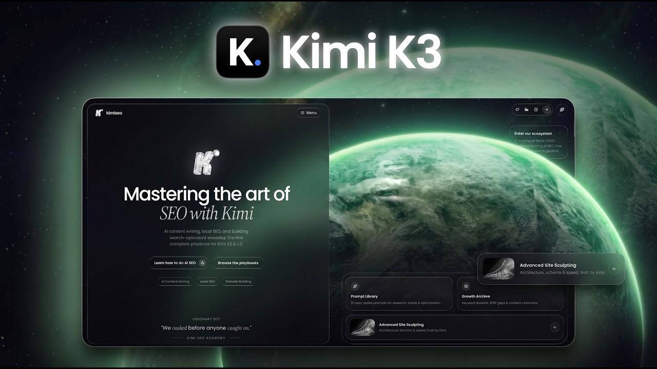 Kimi K3: от промпта до готового сайта за 20 минут