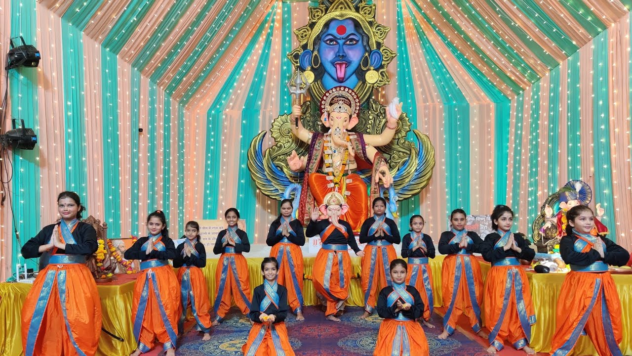 Dindayal Nagar Ballareshwar Ganesh Mandal Navgharcha Raja 2024 | Shambhu Sutaya song | AV kids