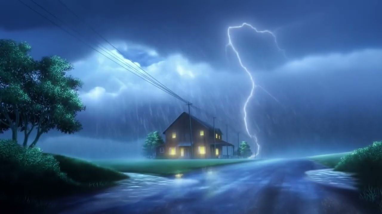Heavy Rain Sounds for Deep Sleep 🌧️ Relaxing Rain Noise, 10 Hours Ambience