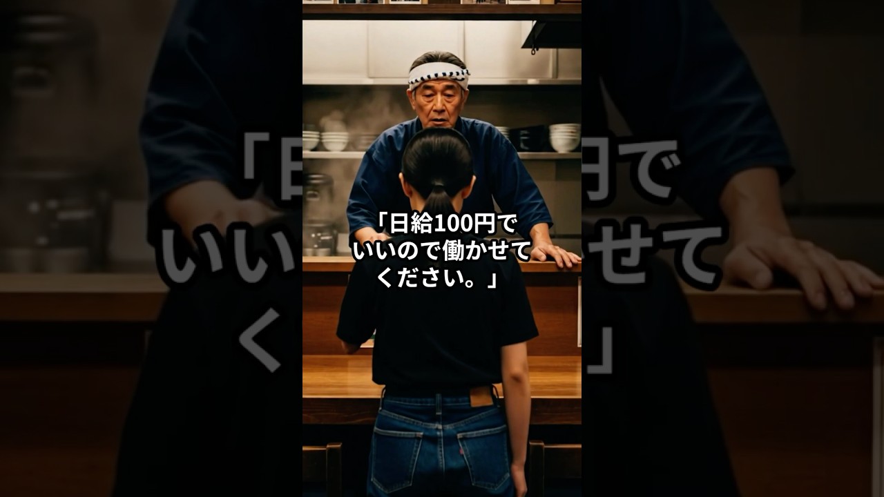 「日給100円で働かせてください。」と廃業寸前の蕎麦屋にお願いをする片腕の少女。後日店が行列になった。 #スカッとする話 #ドラマ #感動する話 #シニア