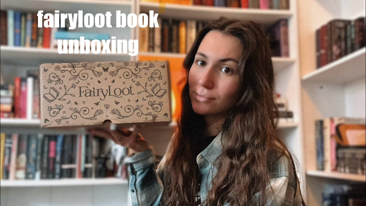 ASMR fairyloot book unboxing 🌟📖 tapping, whispering