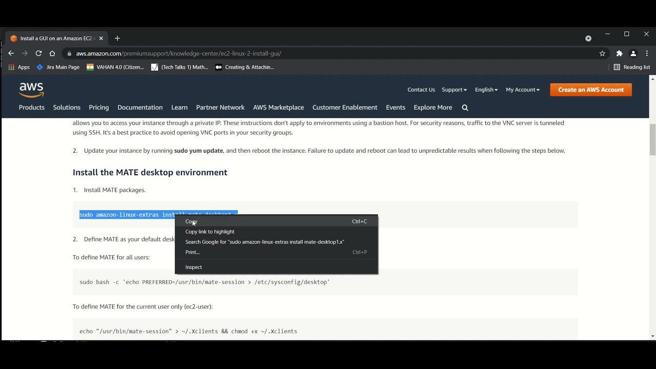 How to connect to OpenVINO AMI with RDP/VNC session (Amazon Linux 2 based AMI)