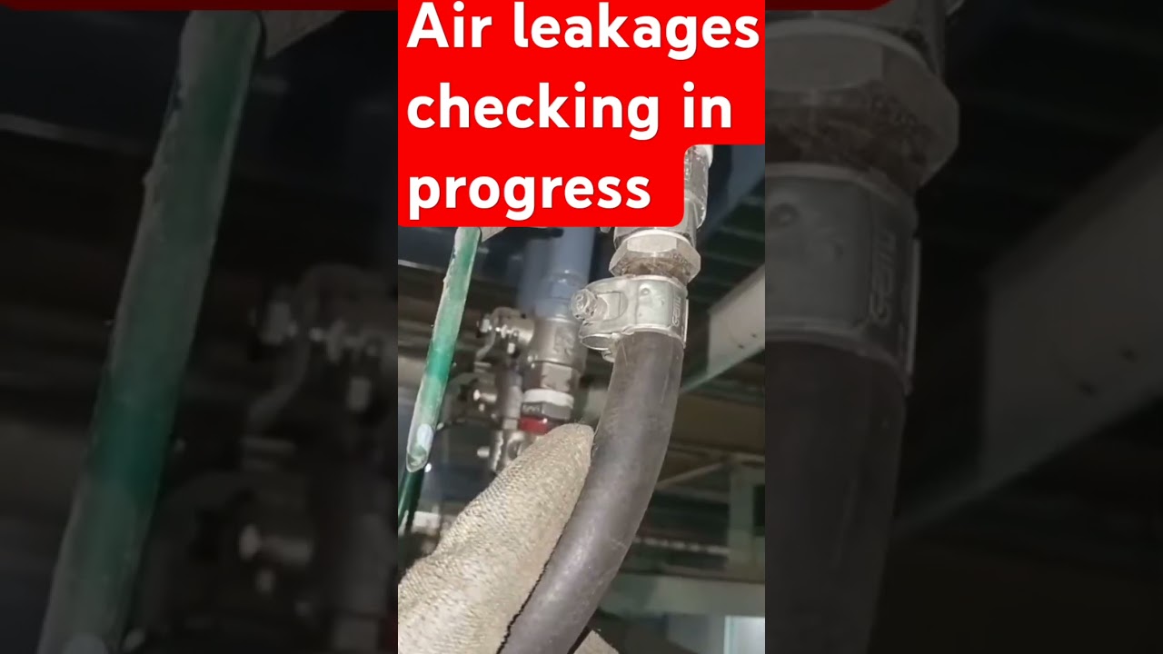 Compressed air leakages Ball valve over hauling | 