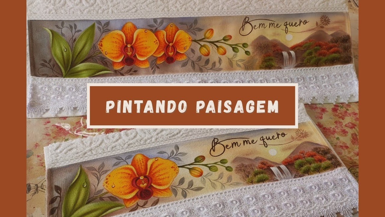 Pintando Paisagem - Pintura em Tecido Lu Dias