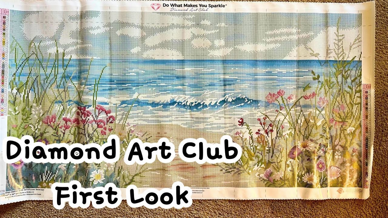 wildflower seascape by heidi kuntz | diamond art club first look!