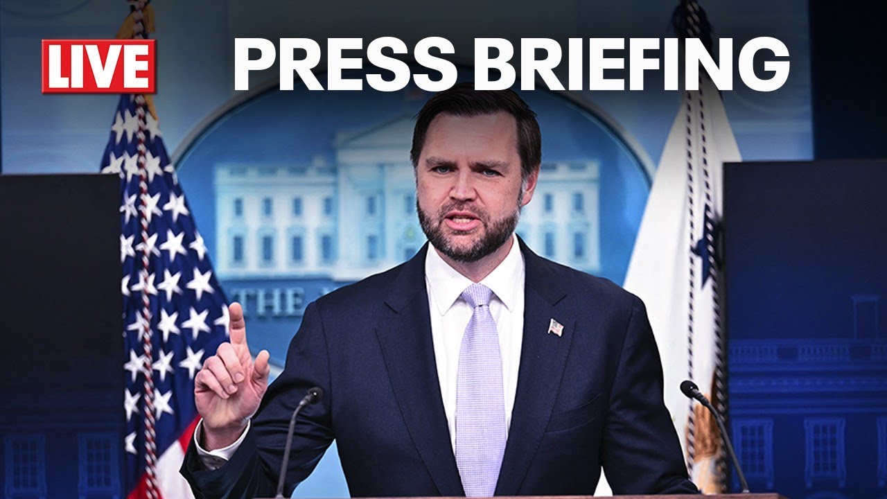LIVE: White House press briefing with VP Vance