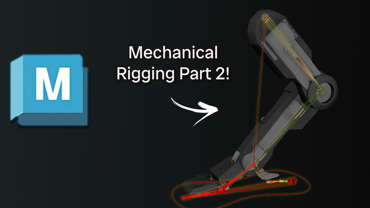 Rigging a Robot Leg in Autodesk Maya | Part 2| Setting up Control Curves and Custom Attributes!