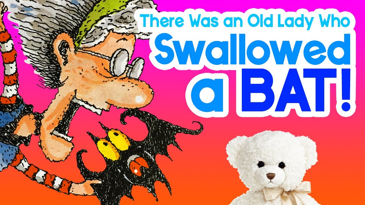 There Was An Old Lady Who Swallowed a Bat! by Lucille Colandro |  Ms. Becky & Bear's Storytime