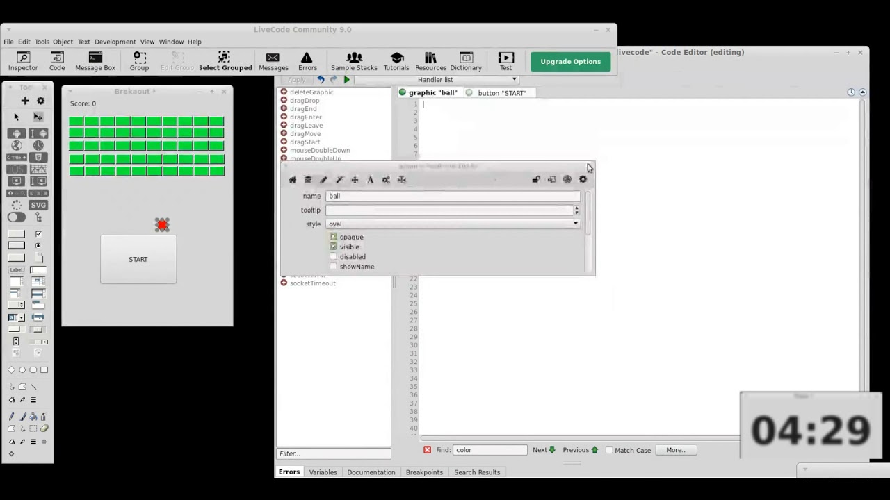 Livecode challenge: create Breakout game in 12 minutes