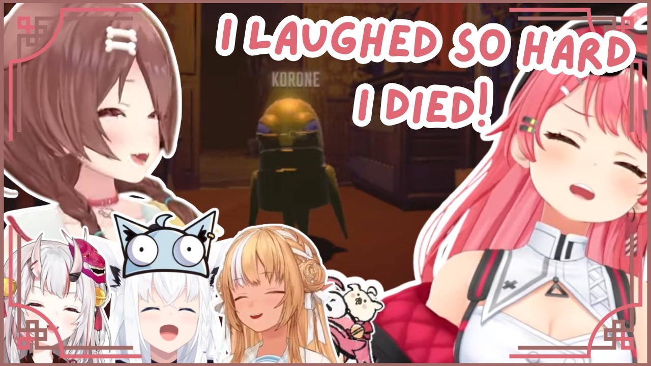 Miko LITERALLY DIES Because of Korone's EXPRESSION! 🤣💀 | Hololive Clip