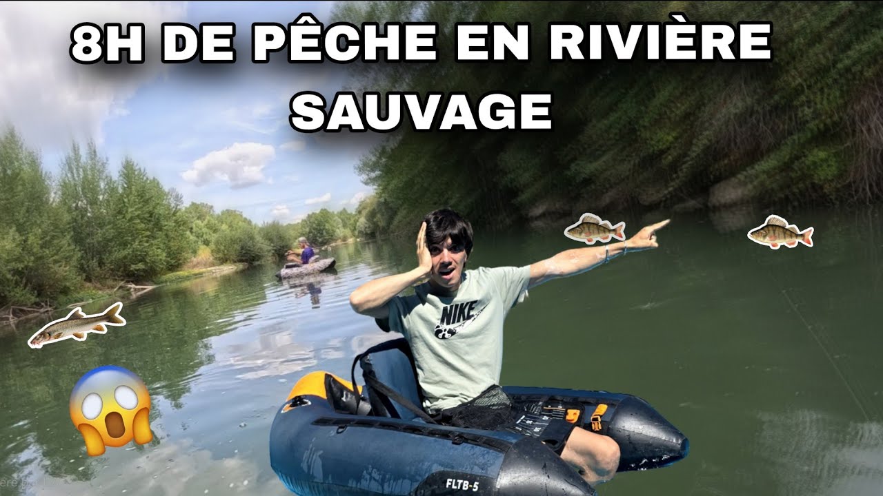 PÊCHE au LEURRE en FLOAT TUBE dans une RIVIÈRE SAUVAGE !