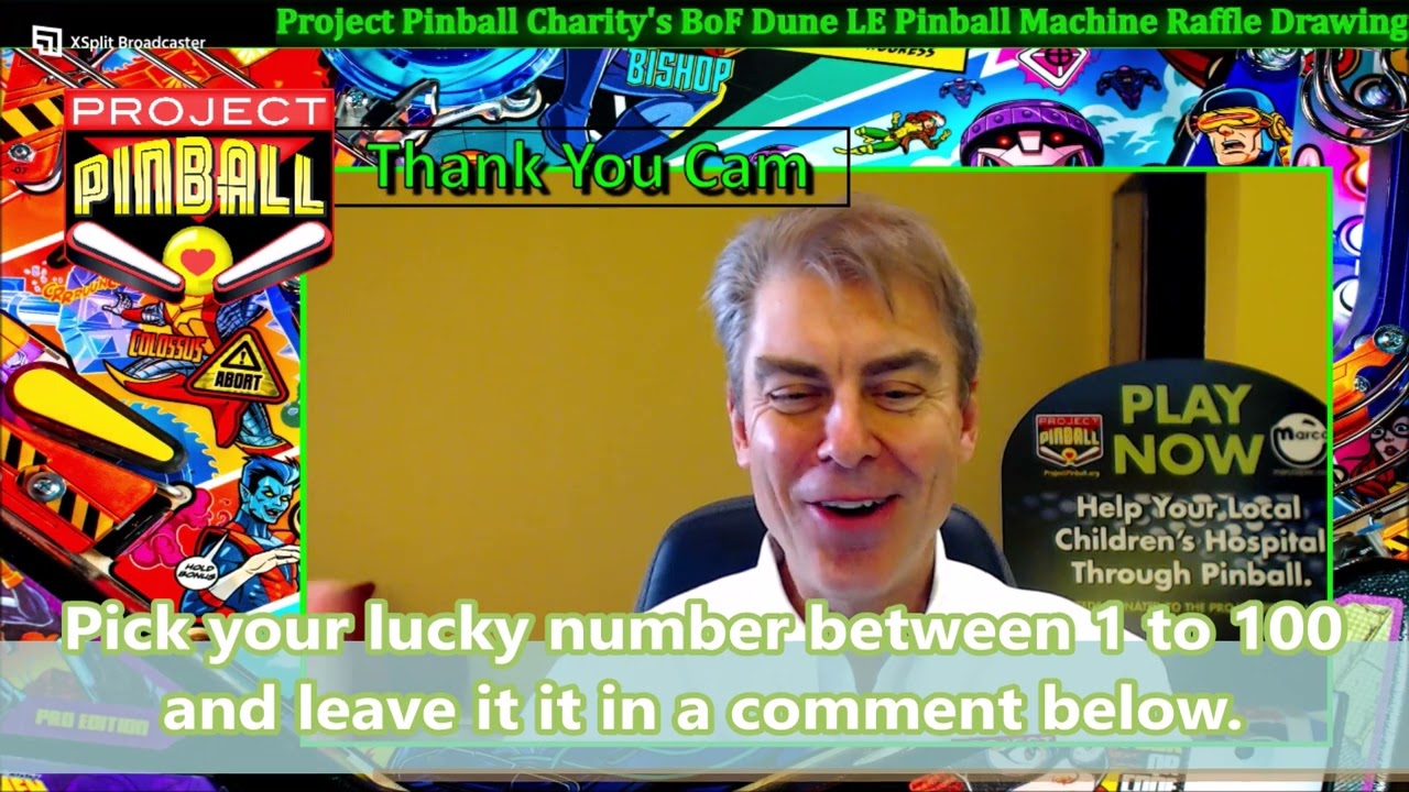 Project Pinball Charity's May 25, 2025- Barrels of Fun's Dune LE Pinball Machine Raffle Drawing