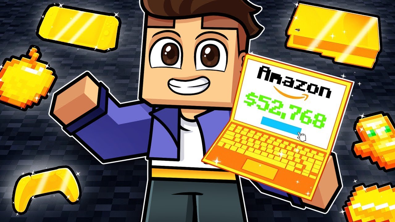 Compré los productos MÁS CAROS de Amazon en Minecraft