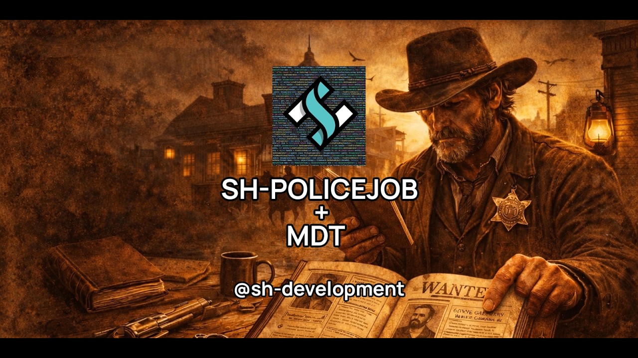 sh-policejob + mdt (RedM Police Job System - VORP/RSG)