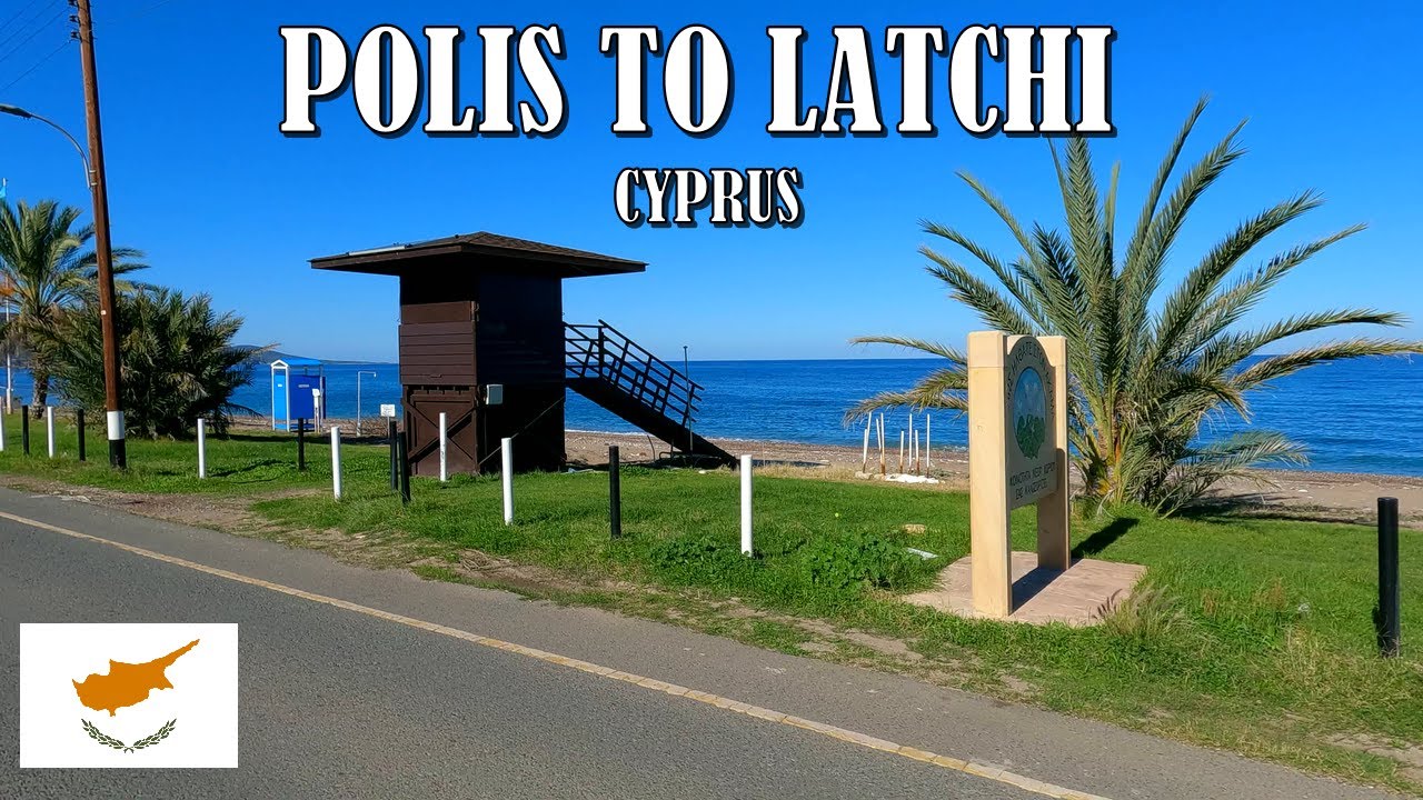 DRIVING from POLIS TOWN to LATCHI VILLAGE in CYPRUS * FRONT & SIDE VIEWS* 4K (60fps)