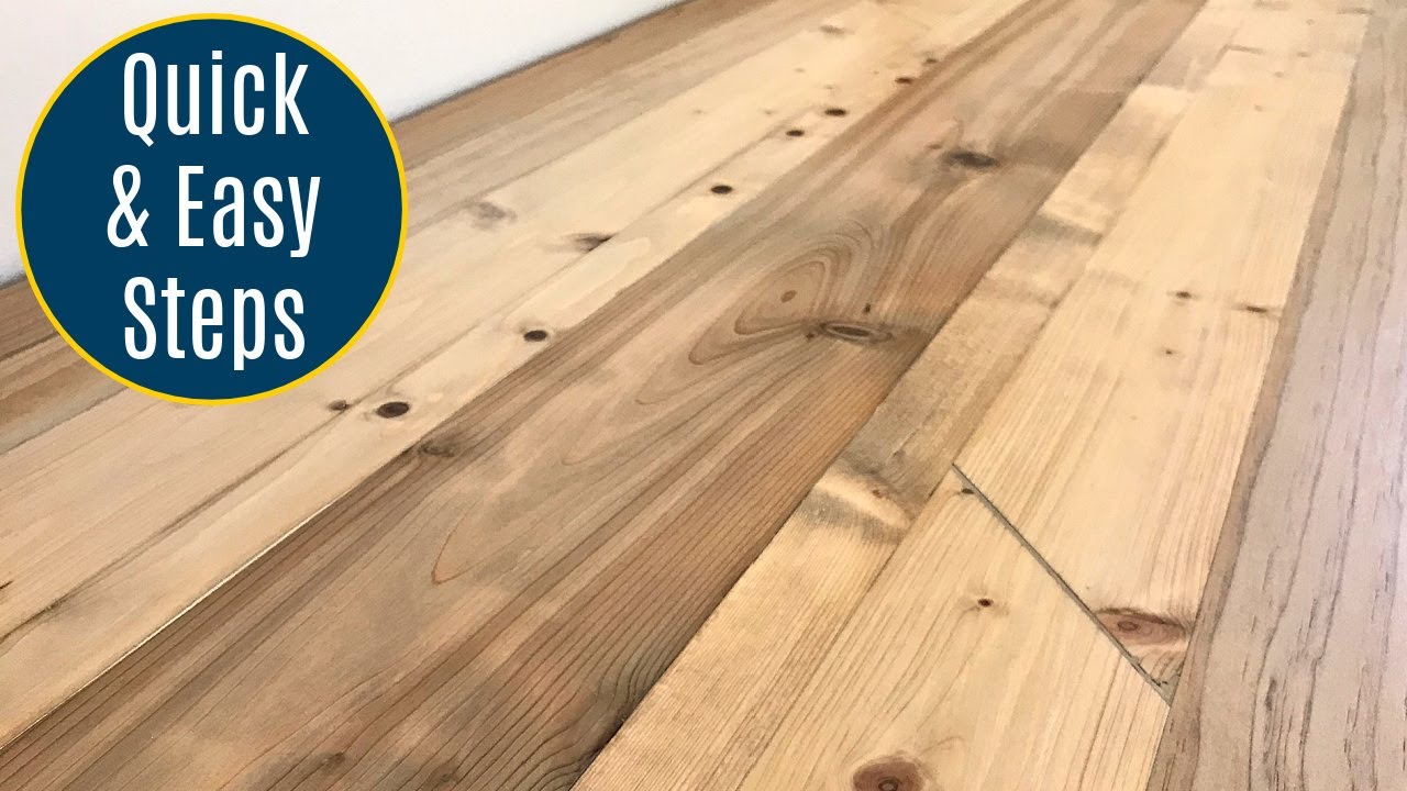 DIY Scrap Wood Table Top - Rustic Reclaimed Wood Table Top with Pine and Cedar