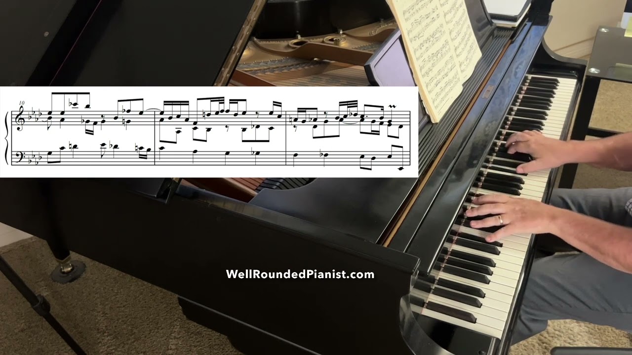 J.S. BACH: Sinfonia No. 9 in F Minor (BWV 795) with FREE Sheet Music