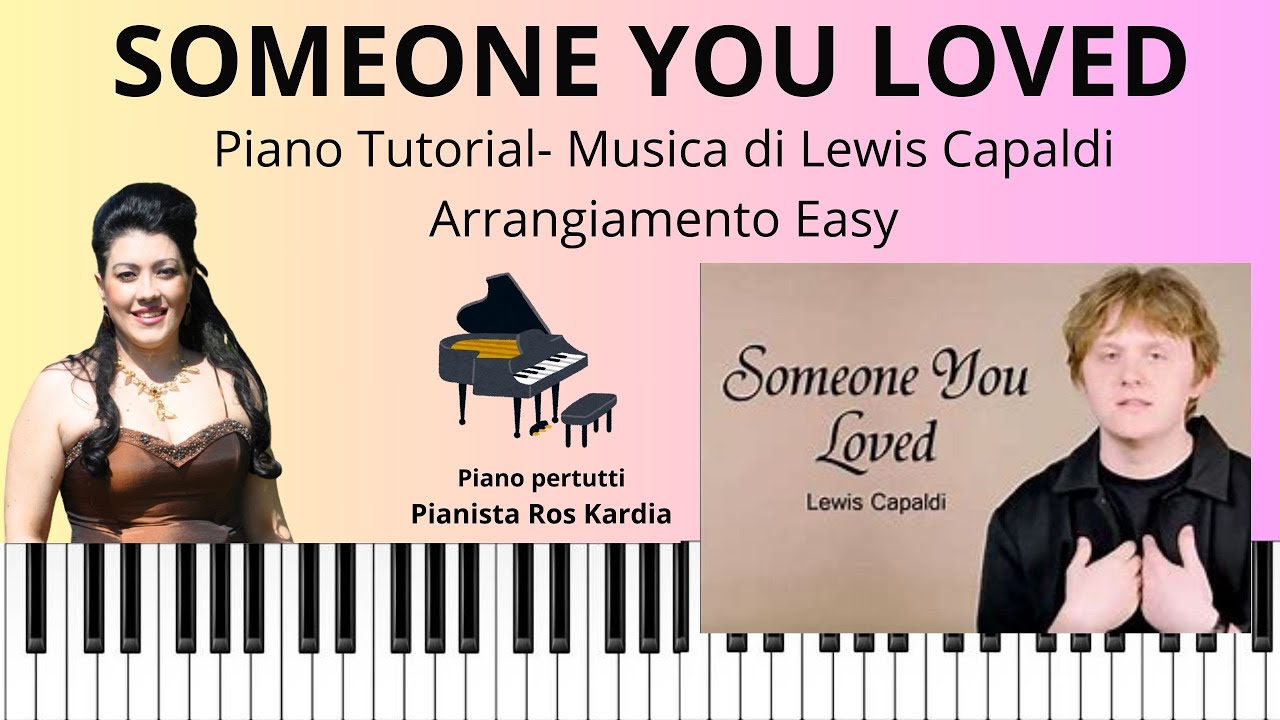 Impara velocemente SOMEONE YOU LOVED di Lewis Capaldi PIANO TUTORIAL (soli 4 accordi)