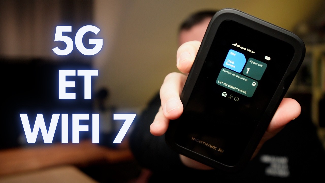 J'ai testé un hotspot mobile 5G et WIFI 7 : le NETGEAR M7 et voici ce que j'en pense !