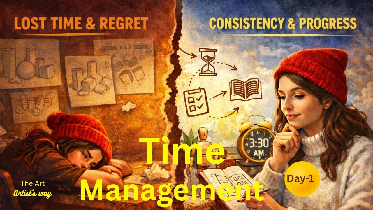 Time Management for Beginner Artists  | The Art Artist's way | 5 Days  