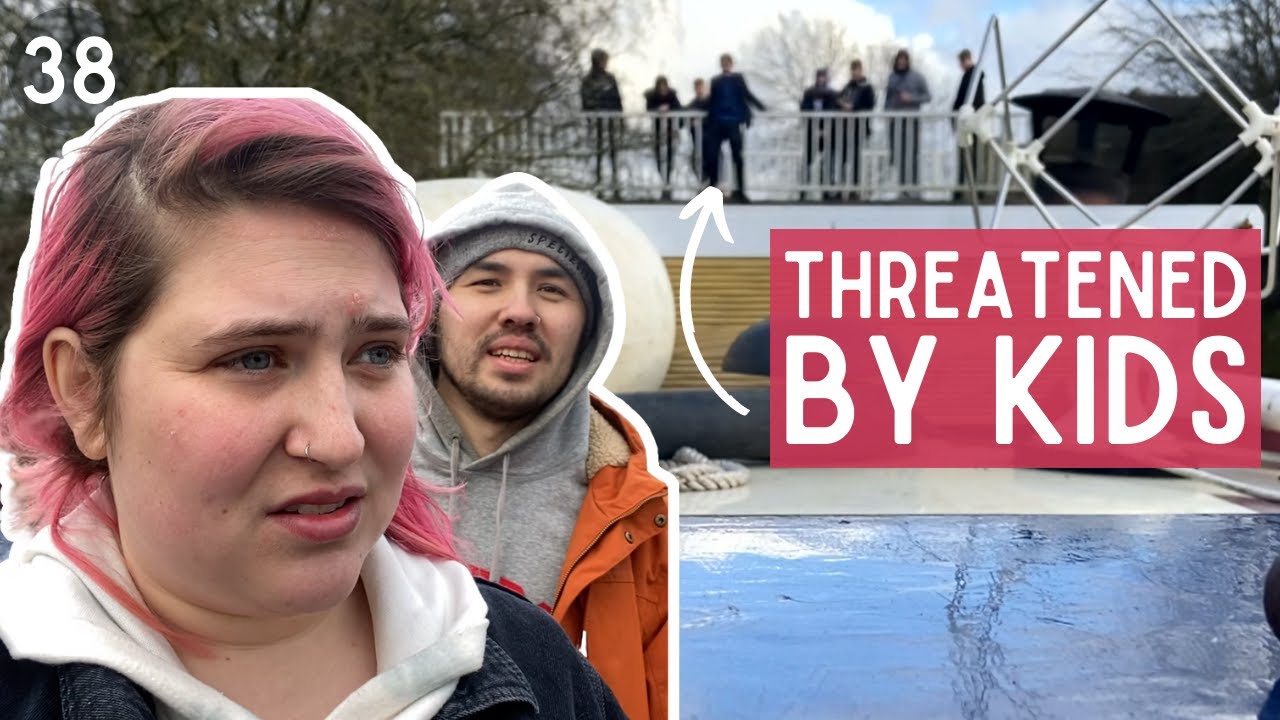 ROCKS thrown at us | Feeling UNSAFE on the canals - 38