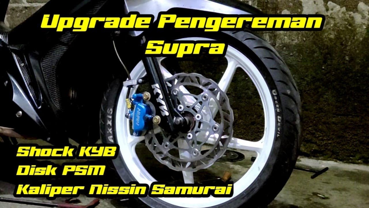 Pasang Shock KYB dan Kaliper Nissin di Supra X 125 FI | Modifikasi Supra X 125 FI