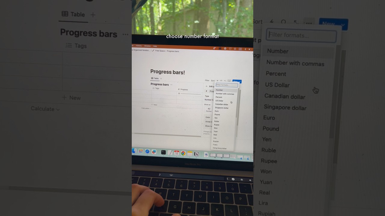 Notion Tip ✨| How to add progress bars! #shorts #notion #notiontips