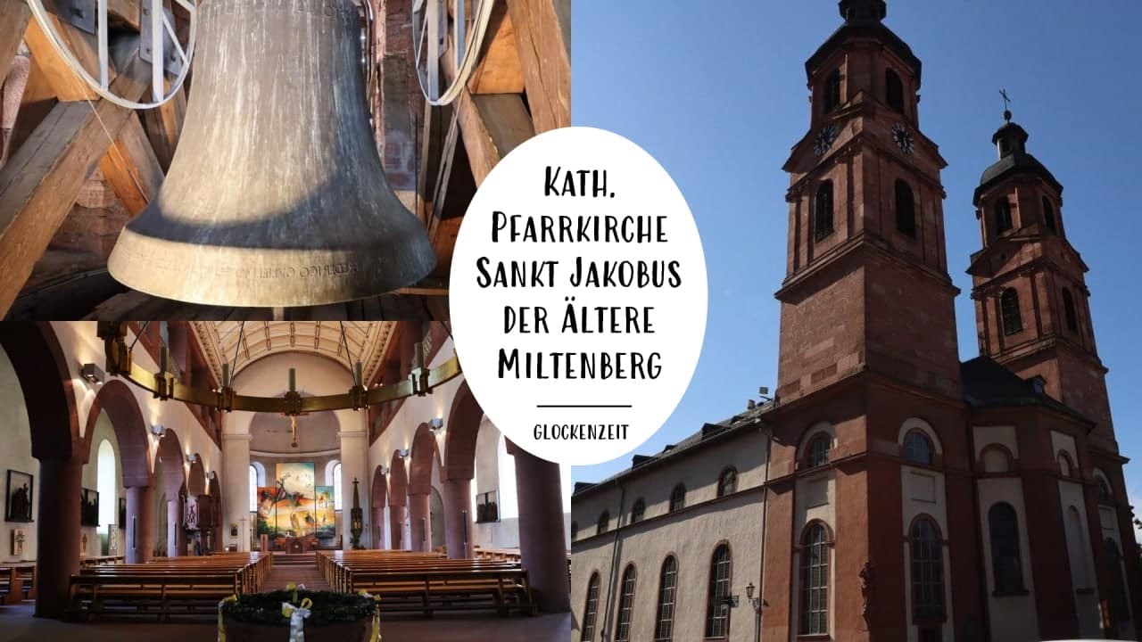 Miltenberg (MIL) Glocken der kath. Stadtpfarrkirche St. Jakobus der Ältere (Turmaufnahme)