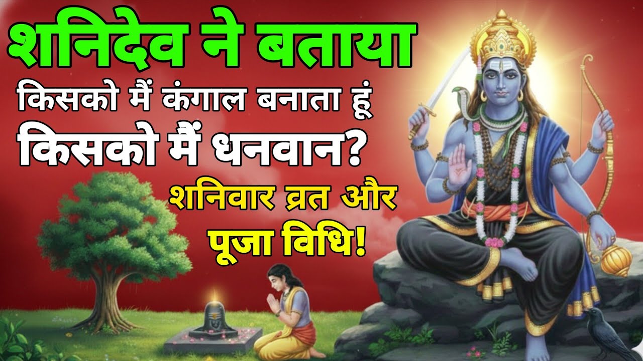 शनिदेव ने बताया है किसे मैं धनवान बनाता हूं किसे मैं कंगाल बनाता हूं। शनिवार को यह कथा जरूर सुनें,